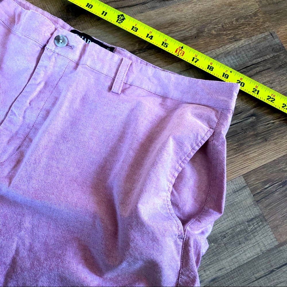 Bermuda Oxford shorts stretch pink chambray size 40 waist - Picture 6 of 10